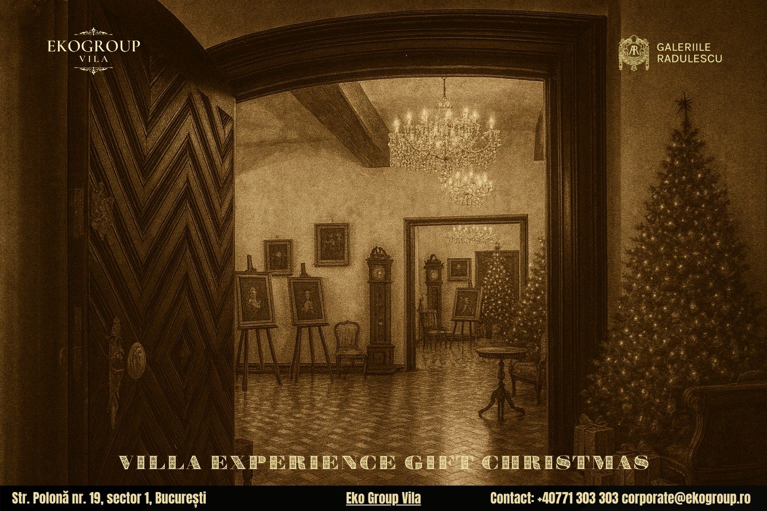 Cadou de Crăciun: O incursiune culturală în atmosfera fermecătoare a Crăciunului anilor ’30 la Eko Group Vila